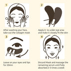 Permotary Under Eye Patches(40 Pairs), Collagen Crystal Eye Mask with Hyaluronic Acid, Under Eye Mask for Dark Circles, Puffy Eyes, Wrinkles, Treatment Skin Care