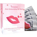 Permotary 28 PCS Collagen Lip Mask Crystal Lip Care Gel Pads for Moisturizing & Reducing Chapped, Smoothing Fine Lines-Mouth Patches for Firms & Hydrate and Plump