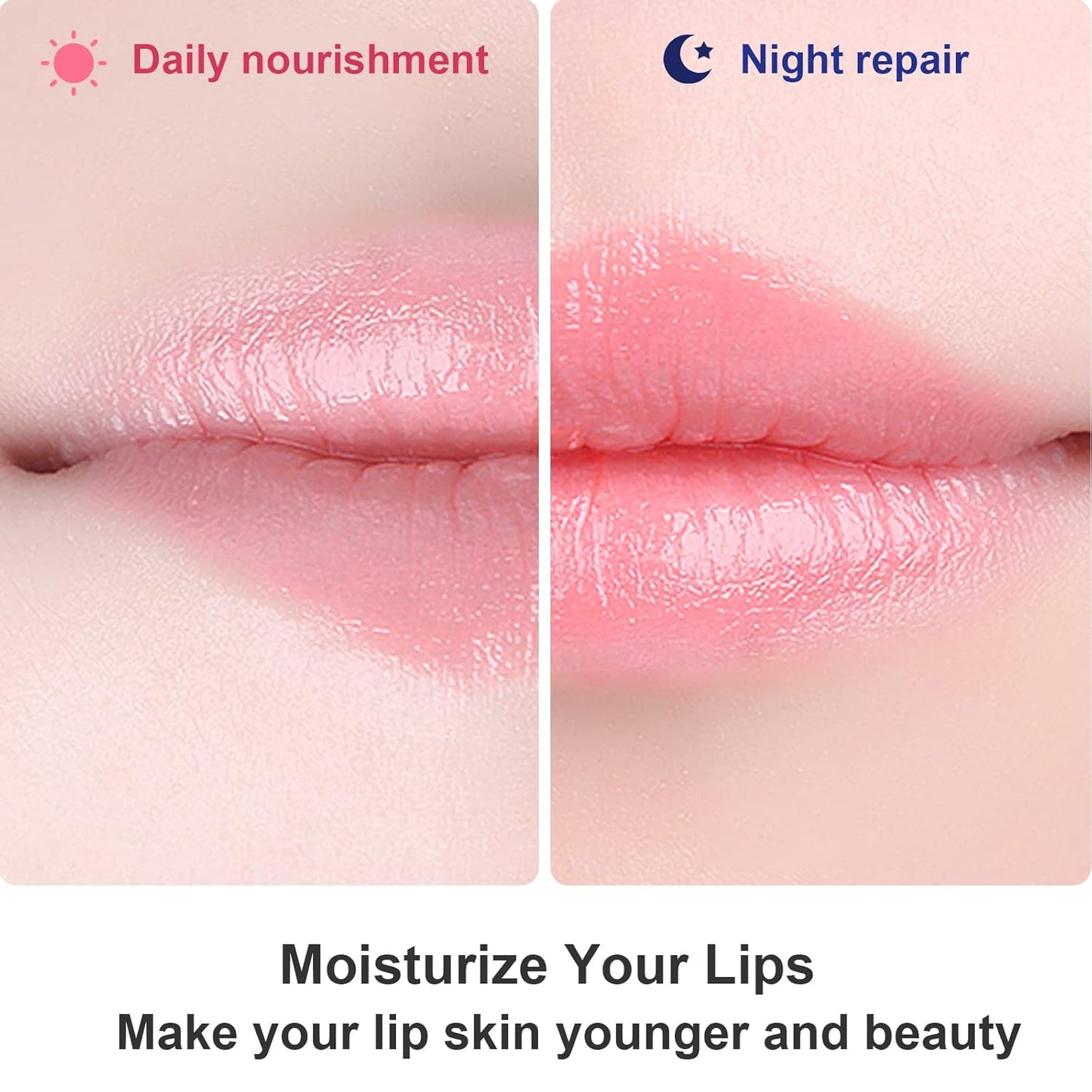 Permotary 30 PCS Moisturizing Collagen Lip Mask Crystal Mouth Care Pads Mask for Moisturizing & Reducing Chapped, Smoothing Fine Lines Lip Patches with Moisture Essence to Firms & Hydrate