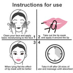 Permotary 30 PCS Moisturizing Collagen Lip Mask Crystal Mouth Care Pads Mask for Moisturizing & Reducing Chapped, Smoothing Fine Lines Lip Patches with Moisture Essence to Firms & Hydrate