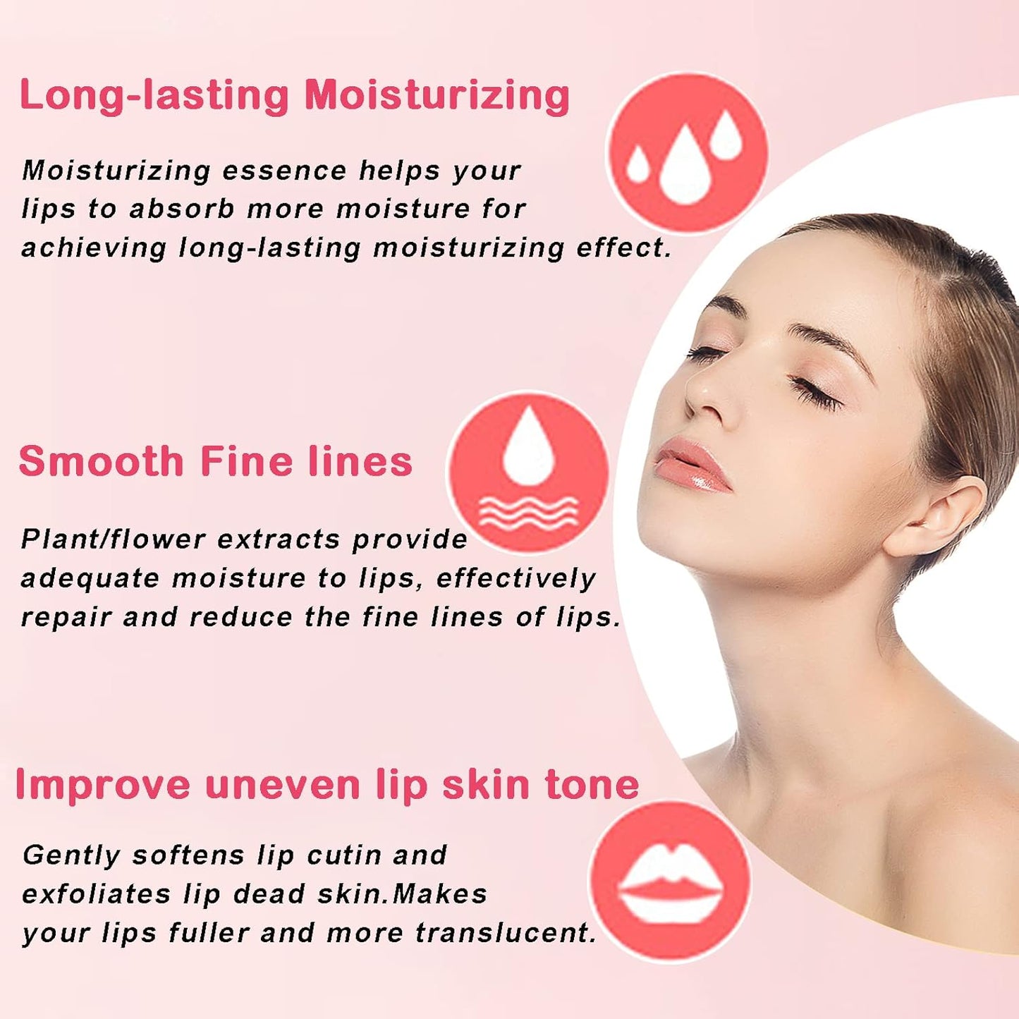 Permotary 30 PCS Moisturizing Collagen Lip Mask Crystal Mouth Care Pads Mask for Moisturizing & Reducing Chapped, Smoothing Fine Lines Lip Patches with Moisture Essence to Firms & Hydrate