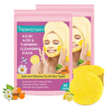 Permotary 80 PCS Kojic Acid and Turmeric Cleansing Pads with Vitamin C, E, Turmeric Cleansing Sheet Balance Skin Oil Face Pads for Dark Spots, and Firming Skin, Remove Excess Keratin from Body Skin