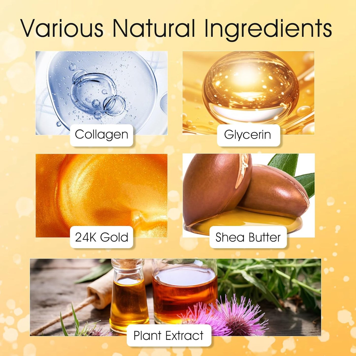 Permotary 20 Pcs Gold Forehead Wrinkle Patches Collagen Forehead Lines Mask Frown Wrinkles Pads with Collagen Boosting Elasticity for Women