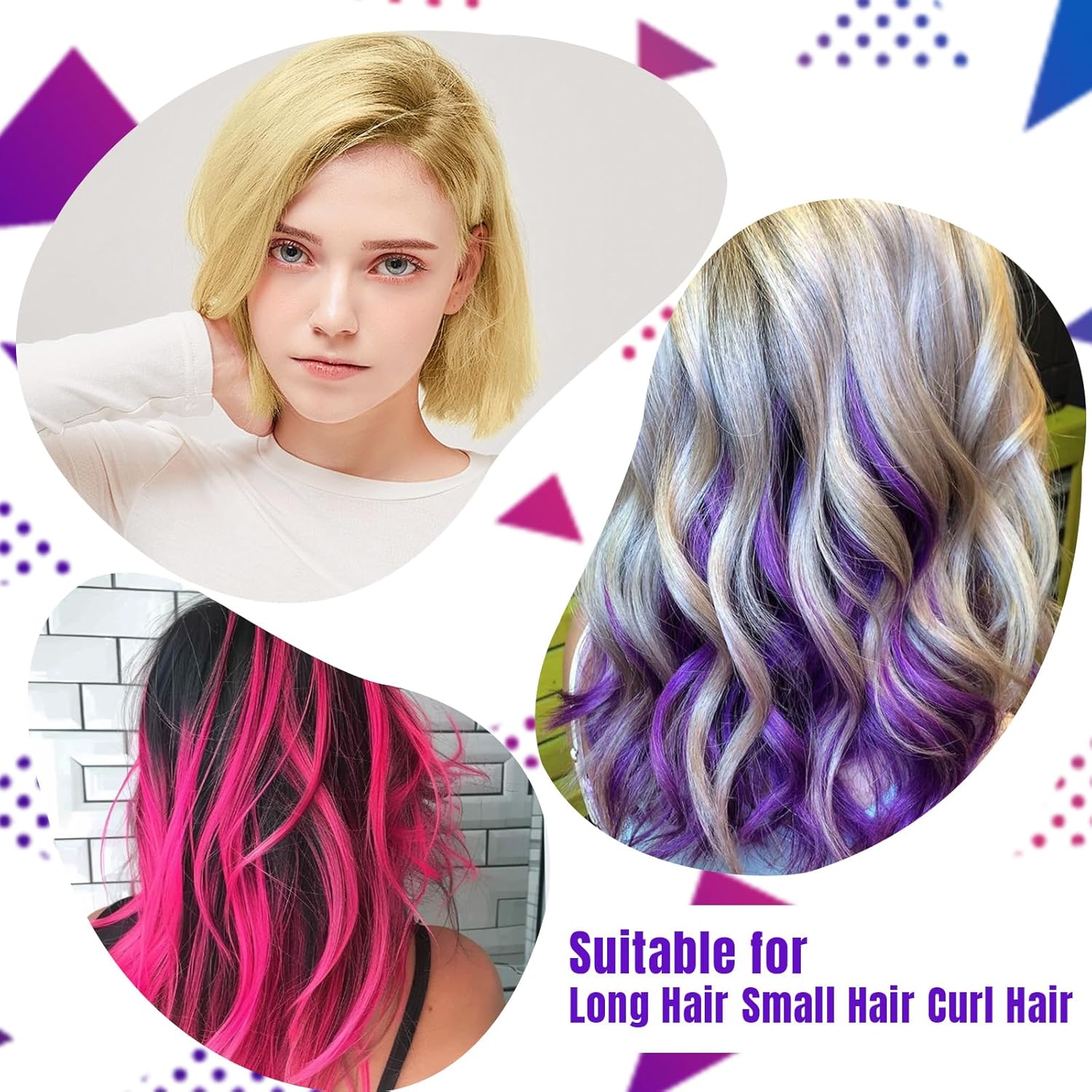 Permotary 6 Colors Temporary Hair Color Wax Styling Cream Mud, Temporary Hair Dye Wax Great for Party, Cosplay, Halloween,Fancy Dress, In Total Capcity 25.38 OZ (6 Colors)